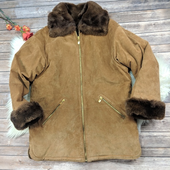 Winlit Jackets & Blazers - Winlit Heavy Faux Fur Lined Leather Jacket